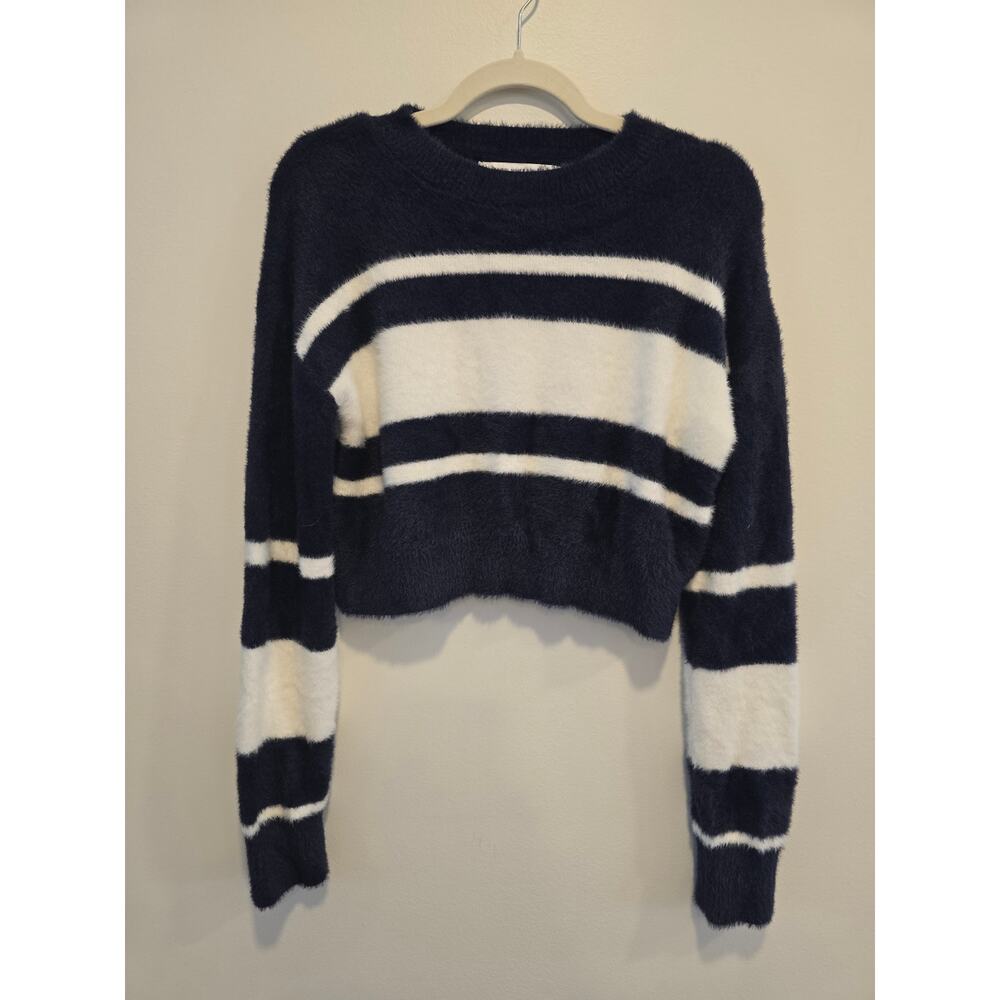 ALtar'd State Blue and White Striped Soft Sweater Size XS Preloved